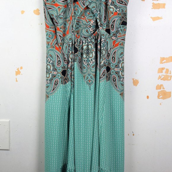 Anthropologie Green Canyon Maeve Maxi Dress Sz - Picture 11 of 16